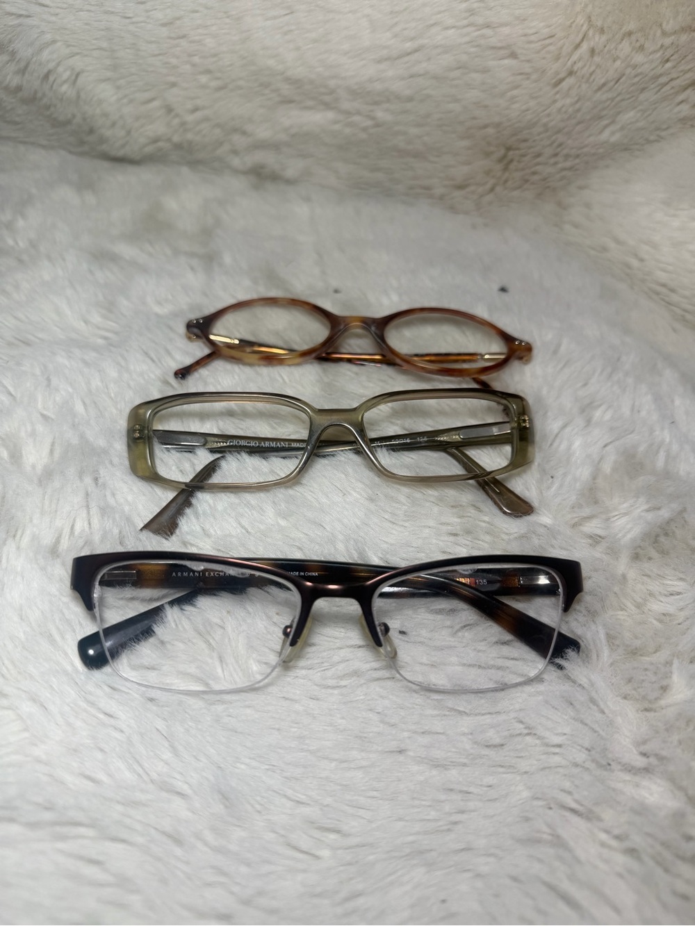 Giorgio  Armani Exchange frames lot of 3